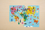 Mudpuppy Geographic puzzle map of the world, 78 pcs