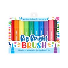 Ooly Big bright brush Markers, 10 st