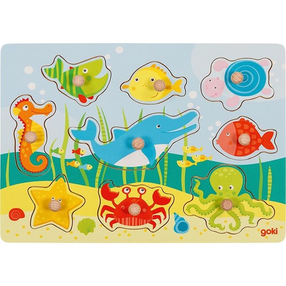 Underwater world lift-out puzzle