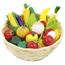 Fruits and vegetables in a basket