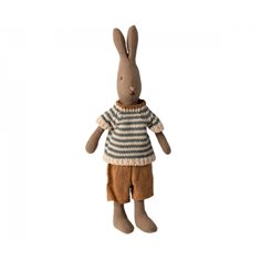 Maileg Rabbit size 1, brown shirt and shorts