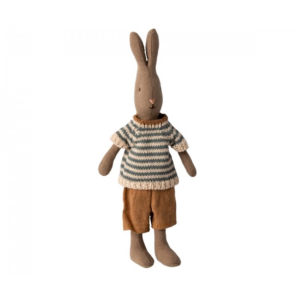 Maileg Rabbit size 1, brown shirt and shorts