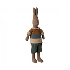 Rabbit size 2, brown shirt and shorts