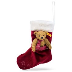 Steiff Teddy bear with christmas stocking, 15 cm