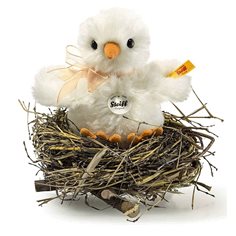 Chick in nest white, 12 cm
