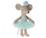 Maileg Ballerina mouse little sister, light mint