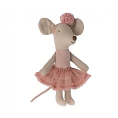 Maileg Ballerina mouse little sister, rose