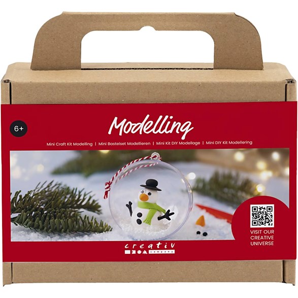 Mini kit DIY, modellera snögubbe