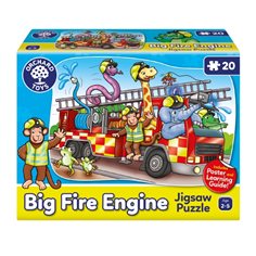 Orchard Toys Golvpussel 20 bitar, big fire engine