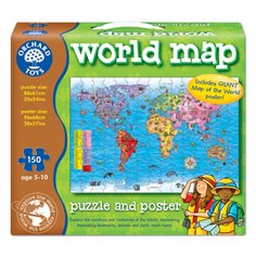 Orchard Toys Pussel 150 bitar, world map