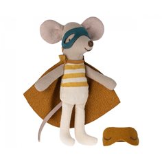 Maileg Super hero mouse in match box, little brother