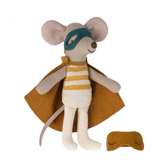 Maileg Super hero mouse in match box, little brother