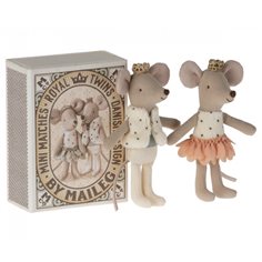 Royal twins mice little sister & little brother in box