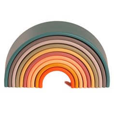 Dëna Regnbåge i silikon, naturfärger 10 delar
