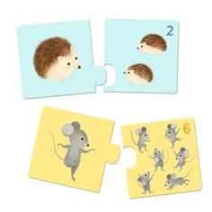 Djeco puzzle duo, baby animals