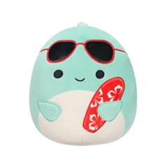 Squishmallows Perry the dolphin with surfboard, 19 cm