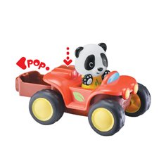 Fyrhjuling med panda
