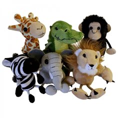 The Puppet Company Fingerdockor - set med 6 afrikanska djur