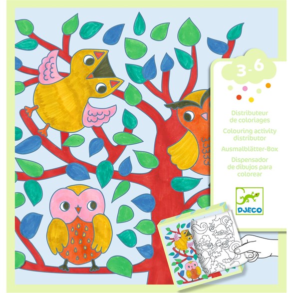 Djeco coloring dispenser, forest