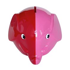 Sparbössa elefant liten, rosa/röd