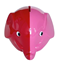 Norsu Sparbössa elefant liten, rosa/röd