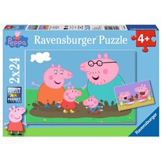Ravensburger Pussel 2 x 24 bitar, happy family life