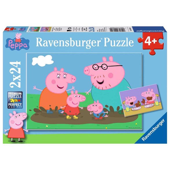 Ravensburger Pussel 2 x 24 bitar, happy family life