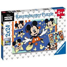 Ravensburger Pussel 2 x 24 bitar, Disney Mickey start the film