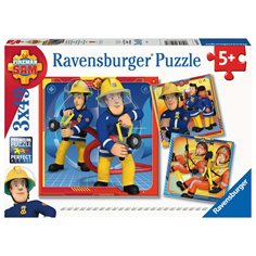 Ravensburger Pussel 3 x 49 bitar, fireman Sam to the rescue
