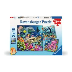 Ravensburger Pussel 3 x 49 bitar, under water