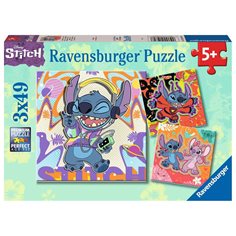 Ravensburger Pussel 3 x 49 bitar, Disney Stitch