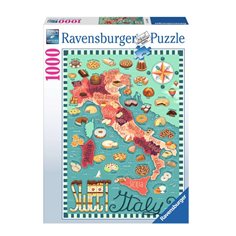 Ravensburger Pussel 1000 bitar, Sweet map of Italy