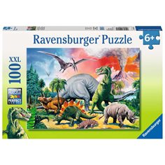Ravensburger Pussel 100 bitar, among the dinosaurs