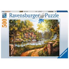 Ravensburger Pussel 500 bitar, cottage by the river