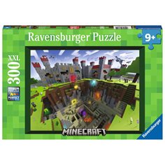 Ravensburger Pussel 300 bitar, Minecraft cutaway