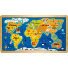 Small foot Rampussel världskarta