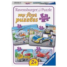 Ravensburger Pussel 2, 4, 6 & 8 bitar, my emergency vehicles