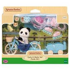 Sylvanian families Cycle & skate set panda girl