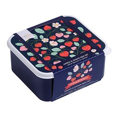 A little lovely company Lunch & snack box set, strawberries