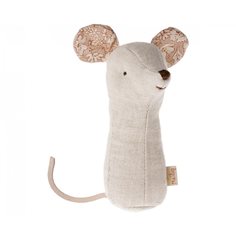 Maileg Lullaby friends mouse rattle, nature