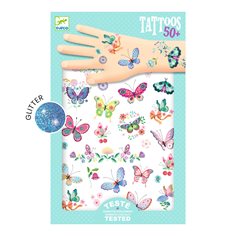 Djeco tattoo, butterflies