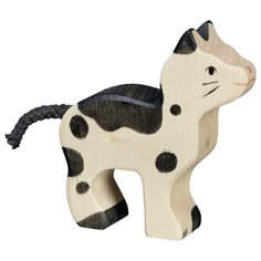 Holztiger Katt, svart-vit
