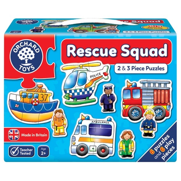 Orchard Toys Pussel 2 & 3 bitar, rescue squad