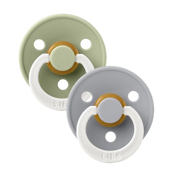 Bibs 2-pack nappar GLOW sage & cloud, size 2