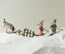 Maileg Winter mouse with ski set, dad blue