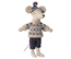 Maileg Winter mouse with ski set, dad blue