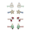 Mimi & Lula 8 hair clips - mini santa christmas