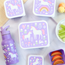 A little lovely company Lunch & snack box set 4 delar, unicorn dreams