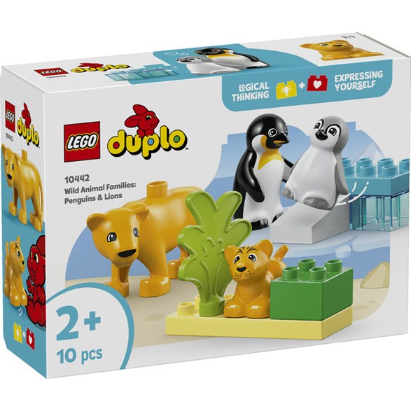 LEGO® Duplo - vilda familjer: pingviner och lejon