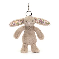 Jellycat Blossom beige bunny petal bag charm